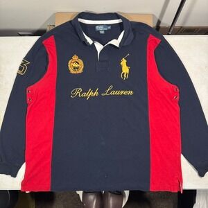 Vintage Polo Ralph Lauren Snow Challange Cup Rugby Shirt Mens 3XLT RARE